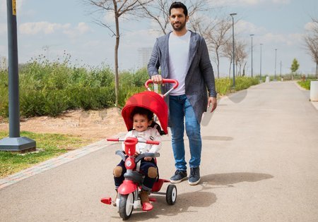 Trojkolka Breeze Plus Red Classic smarTrike TouchSteering ovládanie s držiakom na fľašu a gumené kolesá s tlmičom od 10 mes