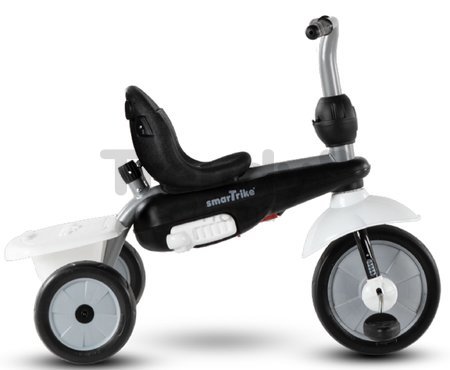 Trojkolka Vanilla Plus Black&White Classic smarTrike TouchSteering ovládanie s gumenými kolesami a tlmičom 2 tašky od 10 mes