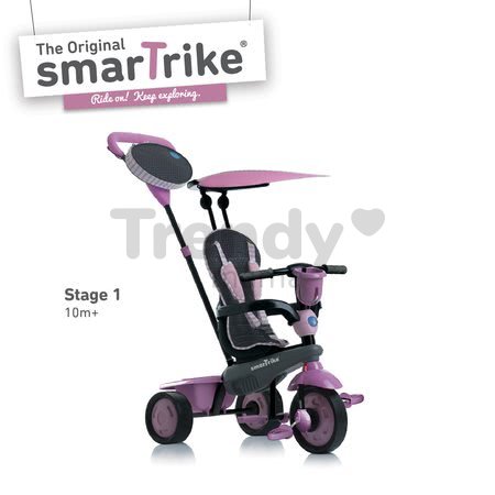 Trojkolka Spirit Pink 4v1 Touch Steering smarTrike ružová od 10 mes