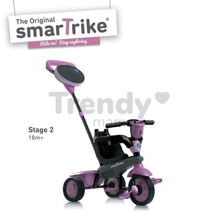 Trojkolka Spirit Pink 4v1 Touch Steering smarTrike ružová od 10 mes