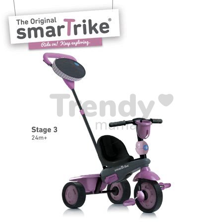 Trojkolka Spirit Pink 4v1 Touch Steering smarTrike ružová od 10 mes