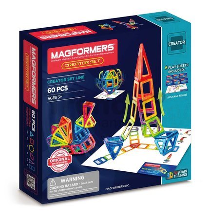 Stavebnica magnetická Tvorca Creator Set Magformers 60 dielov