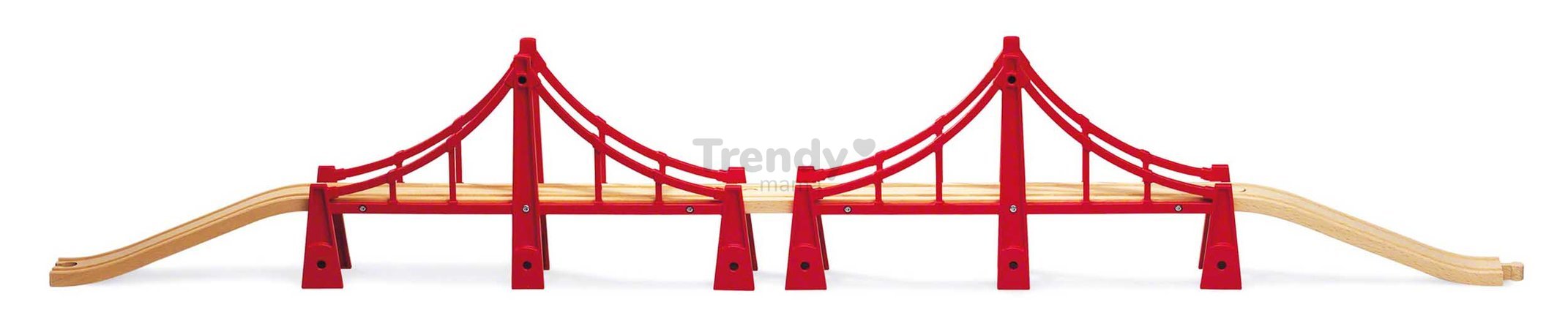 Drevený most Double Suspension Bridge BRIO 5 dielov od 3 rokov BRIO6832