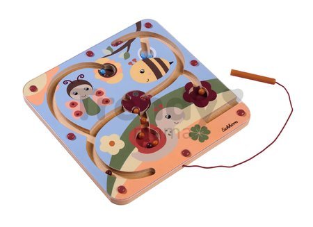 Drevená magnetická hra Magnetic Maze Game Eichhorn labyrint so 4 dráhami s motívom zvieratiek