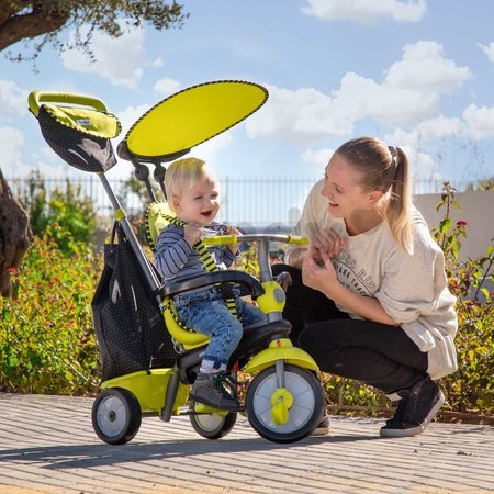 Trojkolka Glow Touch Steering 4v1 Black&Green smarTrike zeleno-čierna od 10 mes