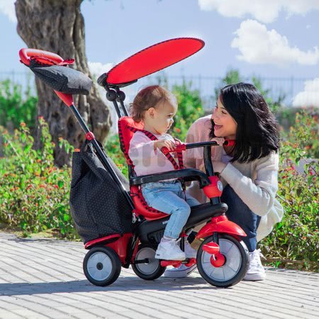 Trojkolka Glow Touch Steering 4v1 Black&Red smarTrike červeno-čierna od 10 mes