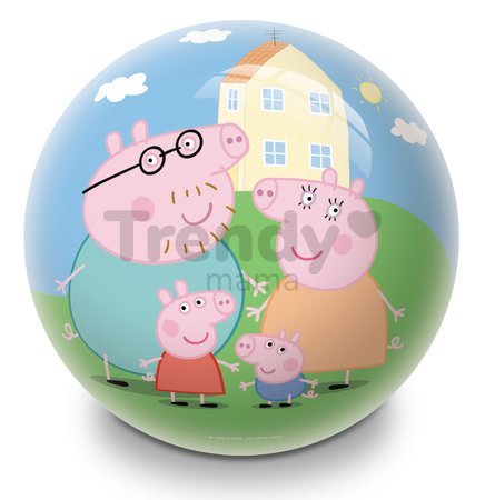 Rozprávková lopta Prasiatko Peppa Pig Mondo gumená 23 cm
