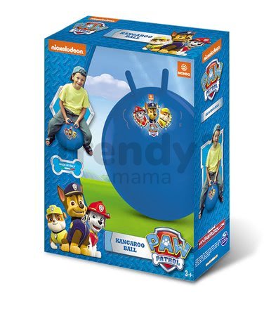 Lopta na skákanie s uškami Kangaroo Paw Patrol Mondo 50 cm modrá