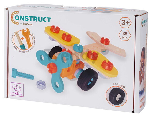 Drevená stavebnica lietadlo Construct Mini Plane Eichhorn 1 model 35 dielov od 3 rokov EH7003