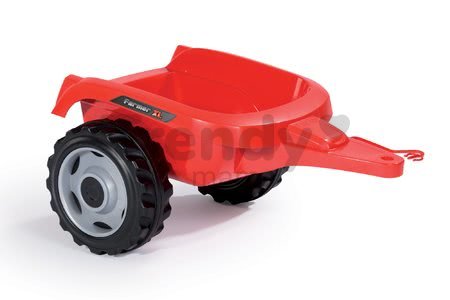 Traktor na šliapanie RX Bull Smoby s prívesom červený