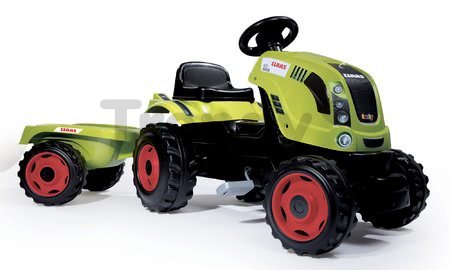 Traktor na šliapanie Claas GM Smoby s prívesom zelený
