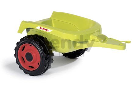 Traktor na šliapanie Claas Farmer XL Žaba Smoby s prívesom zelený