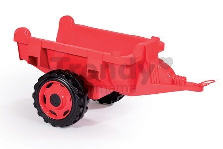 Traktor šliapací Stronger XXL Smoby s prívesom šedo-červený