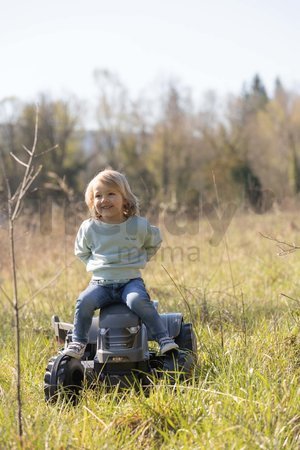 Traktor na šľapanie a príves Stronger XXL Tractor+Trailer Smoby s polohovateľným sedadlom a zvukom na volante 161 cm