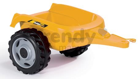 Traktor s bagrom a nakladačom Builder Max Smoby s vlekom na šliapanie