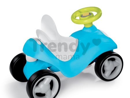 Odrážadlo Bubble Go 2v1 Smoby so slnečníkom a elektronickým volantom modro-zelené od 6 mes