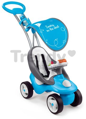 Odrážadlo Bubble Go 2v1 Smoby so slnečníkom a elektronickým volantom modro-zelené od 6 mes