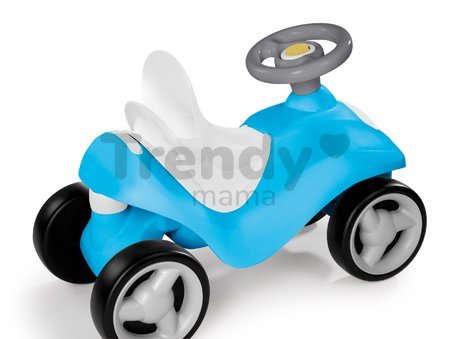 Odrážadlo Bubble Go 2v1 Smoby so slnečníkom a elektronickým volantom modro-zelené od 6 mes