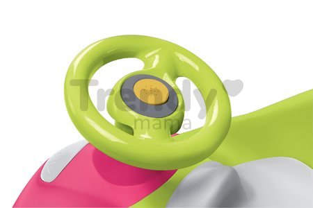 Odrážadlo Bubble Go 2v1 Smoby so slnečníkom a elektronickým volantom ružovo-zelené od 6 mes