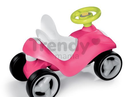 Odrážadlo Bubble Go 2v1 Smoby so slnečníkom a elektronickým volantom ružovo-zelené od 6 mes