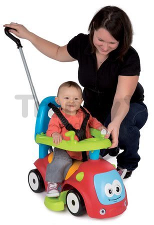 Odrážadlo s hojdačkou Maestro III Balade Smoby s elektronickým volantom červeno-modré od 6 mes