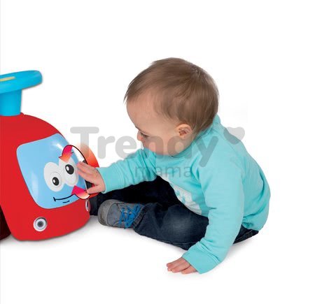 Odrážadlo s hojdačkou Maestro III Balade Smoby s elektronickým volantom červeno-modré od 6 mes