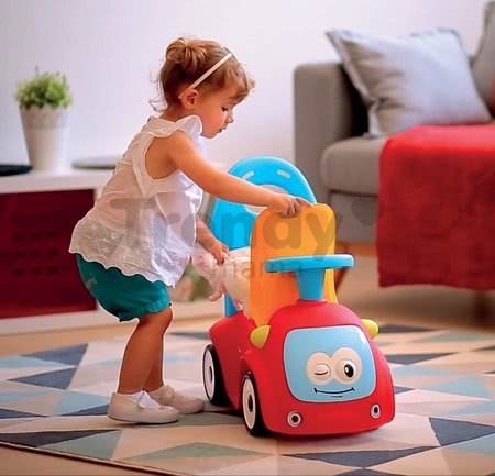 Odrážadlo s hojdačkou Maestro III Balade Smoby s elektronickým volantom červeno-modré od 6 mes