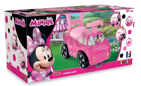 Odrážadlo a chodítko Minnie Disney Smoby s opierkou a úložným priestorom od 10 mesiacov ružové