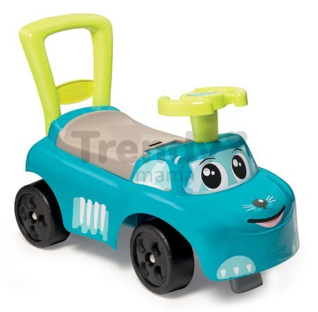 Odrážadlo a chodítko Auto Blue Ride on Smoby s úložným priestorom a opierkou od 10 mesiacov modré