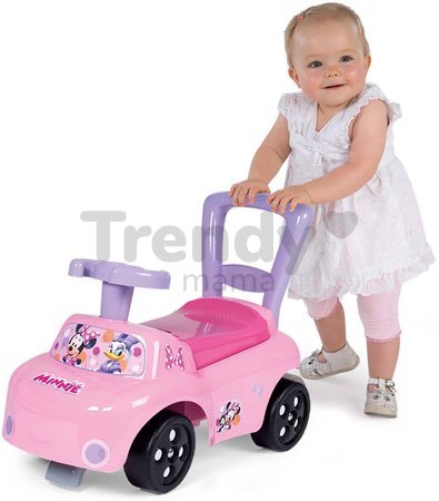 Odrážadlo a chodítko Minnie Auto Ride-On Disney Smoby s opierkou a úložným priestorom od 10 mes