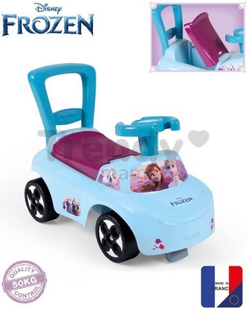 Odrážadlo a chodítko Frozen Auto Ride-On Disney Smoby s opierkou a úložným priestorom od 10 mes