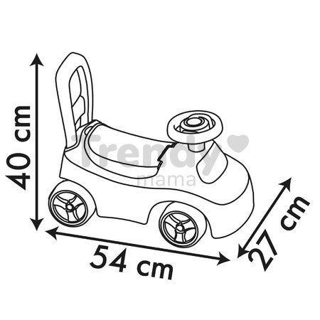 Odrážadlo a chodítko 2v1 Spidey Auto Ride On Smoby ergonomické s opierkou a úložným boxom pod sedadlom od 10 mes