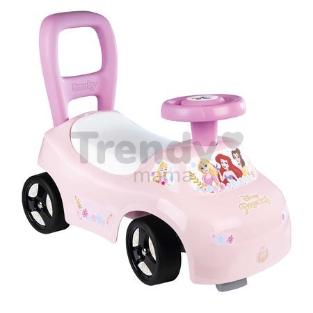 Odrážadlo a chodítko 2v1 Disney Princess Auto Ride On Smoby ergonomické s opierkou a úložným boxom pod sedadlom od 10 mes