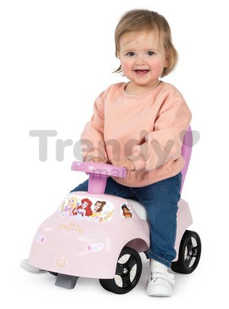 Odrážadlo a chodítko 2v1 Disney Princess Auto Ride On Smoby ergonomické s opierkou a úložným boxom pod sedadlom od 10 mes