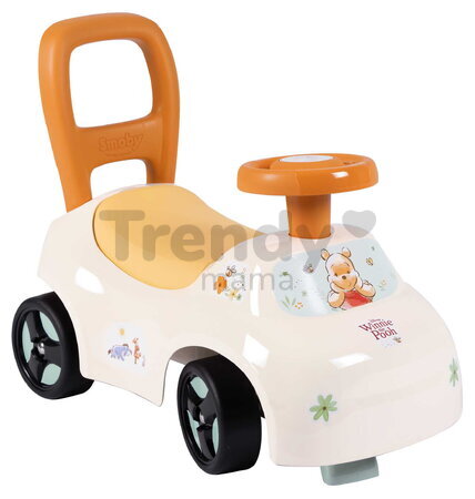 Odrážadlo a chodítko Winnie the Pooh Auto Ride On 2v1 Smoby ergonomicky tvarované sedadlo s úložným priestorom od 10 mes