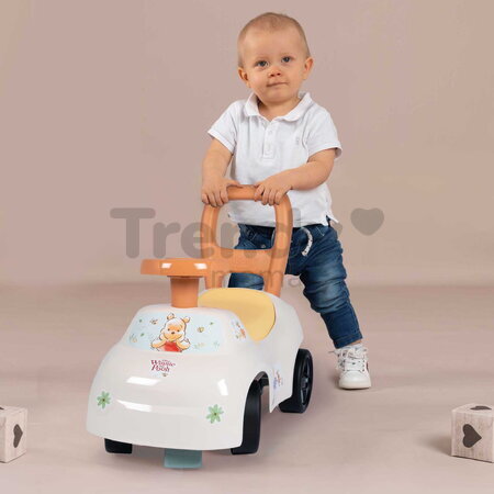 Odrážadlo a chodítko Winnie the Pooh Auto Ride On 2v1 Smoby ergonomicky tvarované sedadlo s úložným priestorom od 10 mes