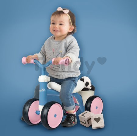 Odrážadlo Rookie Pink Smoby s kovovou konštrukciou a točiacimi riadidlami od 12 mes