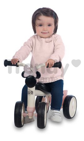 Odrážadlo Minnie Disney Rookie Ride-On Smoby s kovovou konštrukciou a točiacimi riadidlami od 12 mes