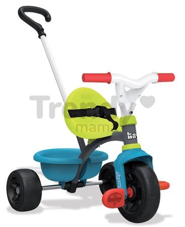 Trojkolka Be Move Smoby s vodiacou tyčou zeleno-tyrkysová od 15 mes