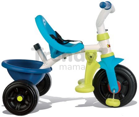 Trojkolka Be Move Smoby s vodiacou tyčou zeleno-tyrkysová od 15 mes