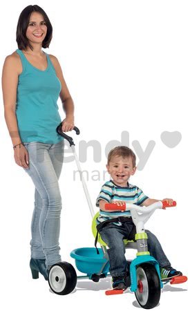 Trojkolka Be Move Blue Smoby s EVA gumenými kolesami a voľnobehom modrá od 15 mes