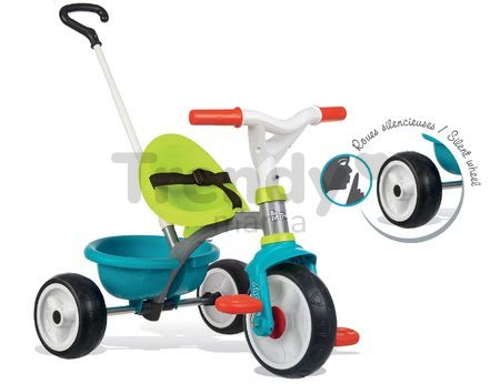 Trojkolka Be Move Blue Smoby s EVA gumenými kolesami a voľnobehom modrá od 15 mes