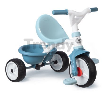 Trojkolka s voľnobehom Be Move Tricycle Blue Smoby s vodiacou tyčou a EVA kolesami modrá od 15 mes