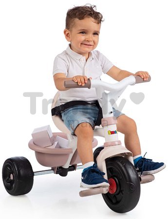 Trojkolka Be Fun Tricycle Pink Smoby s 95 cm vodiacou tyčou od 15 mes