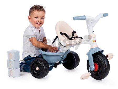 Trojkolka Be Fun Tricycle Blue Smoby s 95 cm vodiacou tyčou od 15 mes