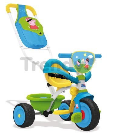 Trojkolka Prasiatko Peppa Pig Be Move Confort Smoby s rúčkou a ohrádkou od 10 mes