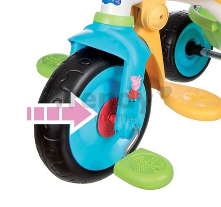 Trojkolka Prasiatko Peppa Pig Be Move Confort Smoby s rúčkou a ohrádkou od 10 mes