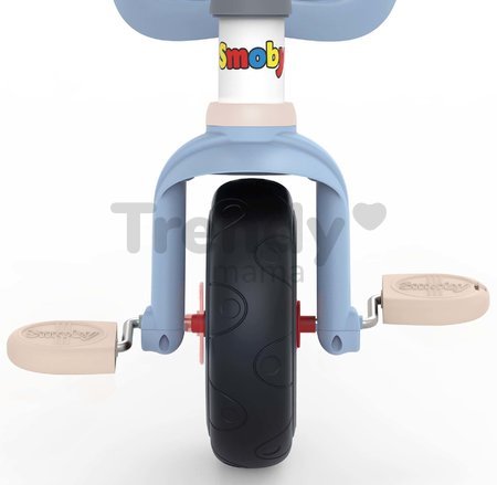 Trojkolka Be Fun Comfort Tricycle Blue Smoby s dvojitou vodiacou tyčou a taškou od 10 mes
