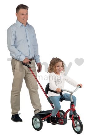 Reťazová trojkolka Zooky Original Smoby s vodiacou tyčou červená od 16 mes