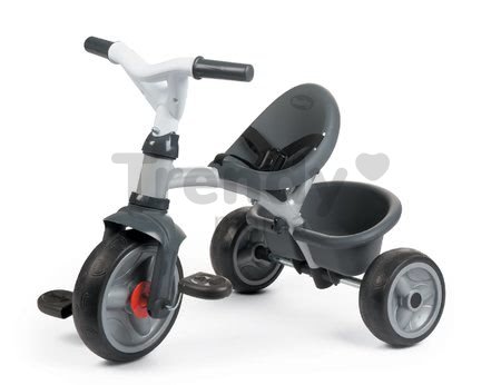 Trojkolka s poťahom DeLuxe Baby Driver Comfort Grey Smoby s EVA kolesami a intuitívnym ovládaním šedá